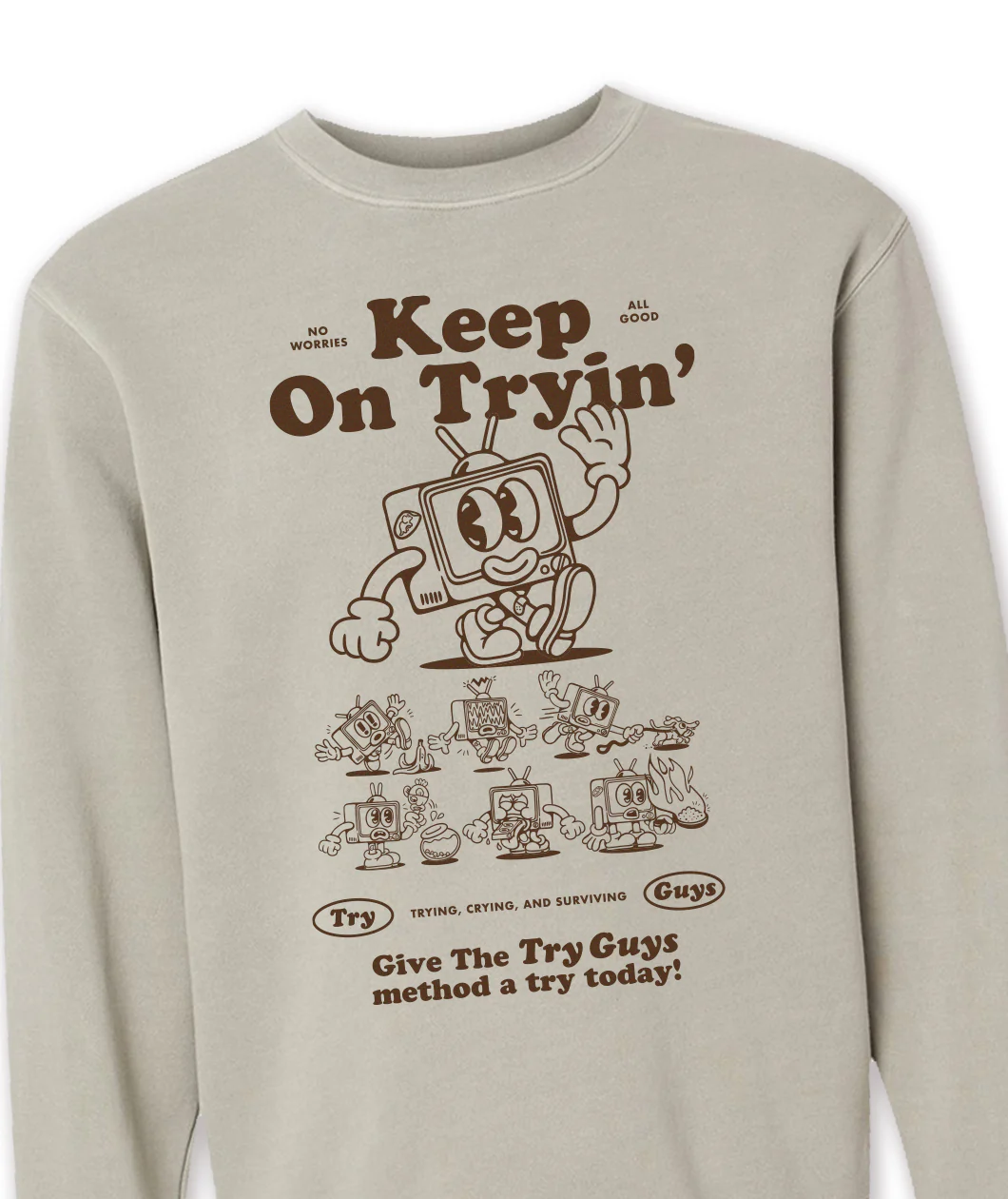 Keep On Tryin' Crewneck Sweatshirt - Image 2